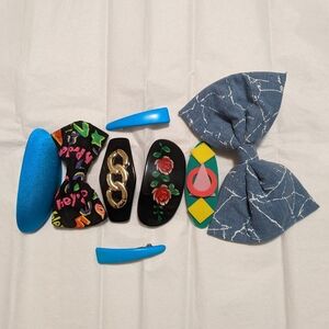 Lot of 8 - 80s/90s Hair Barrette Clips